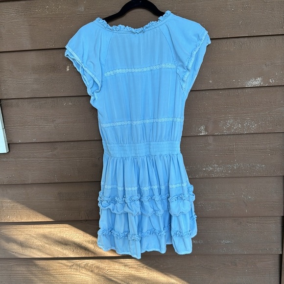 Cake for Dinner Loretta Sky Blue Ruffled TieredDress size medium - Picture 4 of 4
